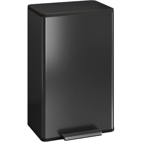45L Kitchen Bin, Pedal Bin with Soft-Close and Stay-Open Lid, Removable Inner Bucket, Odor Control for Kitchen, Office
