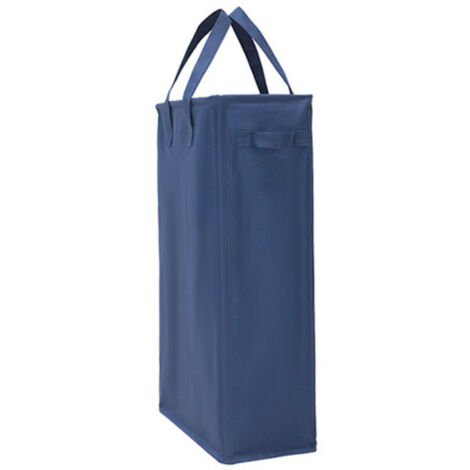 Grand Panier à Linge Pliable LEELI - Motif Dinosaure Bleu Foncé - 19,7 X 15,7 Pouces