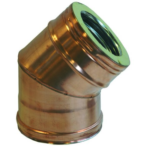 45°mf curva acero inoxidable/cobre 45g dp d 250
