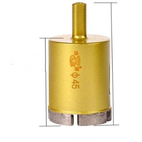 45mm Diamant Diamant Scie Trépan, Ardoise Porcelaine Marbre Creux Foret Creux Pour Verre, Céramique, Porcelaine, Tuile, Marbre, Granit (Diamètre De 45mm)