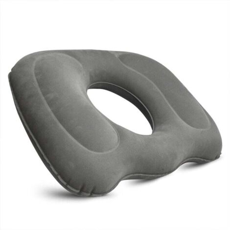 45x39cm Coussin de siège Gonflable pour hémorroïdes - Coussin d’Assise Orthopédique Rond avec ​Pompe, Coussin Orthopédique, Soulage Les héamorroïdes, Les Piles, Le Coccyx ou Les douleurs postnatales