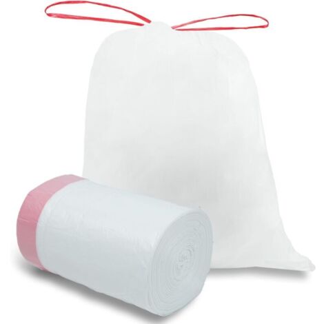 (45x50 cm, 100 sacs) 15 litres avec cordon de serrage, sac poubelle très résistant