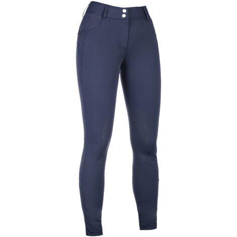 46 IT, grigio: Pantaloni donna per equitazione modello Ari Mid Rise con grip al ginocchio in silicone