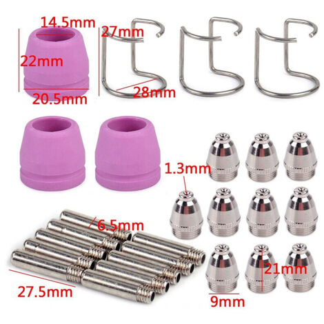 46 pièces consommables plasma SG-55 AG-60 WSD-60 buses électrodes