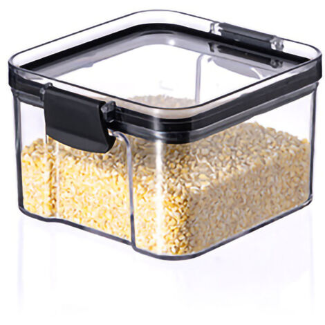 460 ml luftdichter Vorratsbehälter für Tee, Nüsse und Snacks – transparentes PET mit Silikondichtung