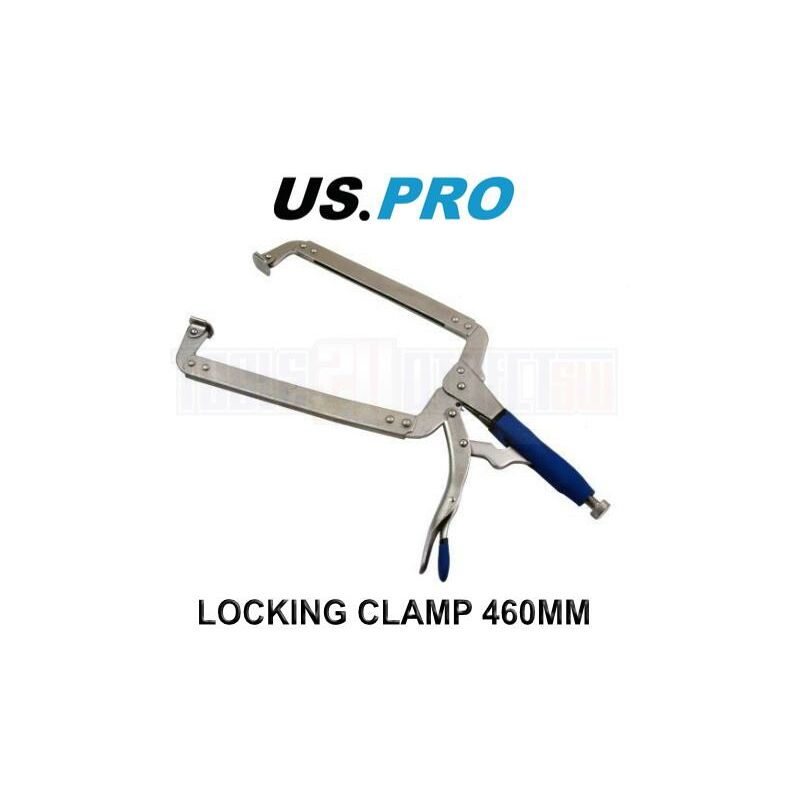 Tools 18 Large 460mm Welding Locking Mole Grip Pliers C-Clamp 1673 - Us Pro