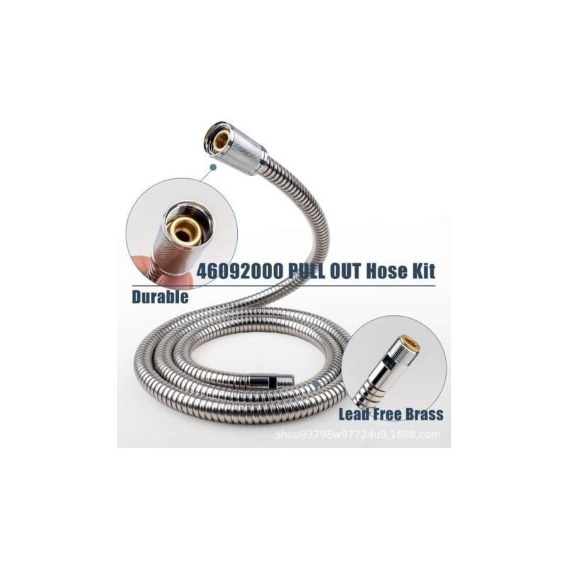 SNQ - 46174000 46092000 46592000 Ausziehbarer Brauseschlauch für Grohe Küchenarmaturen, ausziehbarer Küchenarmaturschlauch als Ersatz für Alira und