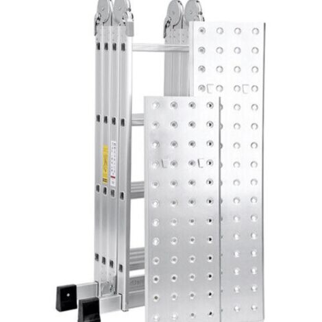 4.6m Large Lightweight Aluminium Folding Multi-position Work Platform Ladder