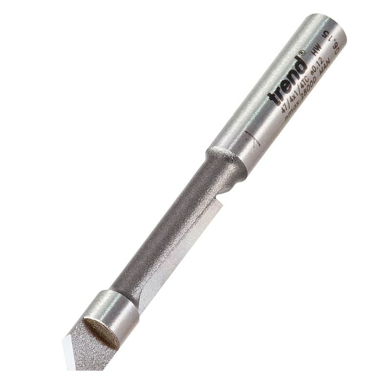 47/4X1/4TC 1/4'' Pierce And Trim Cutter Laminate Cutting Router Bit 6.3mm - Trend