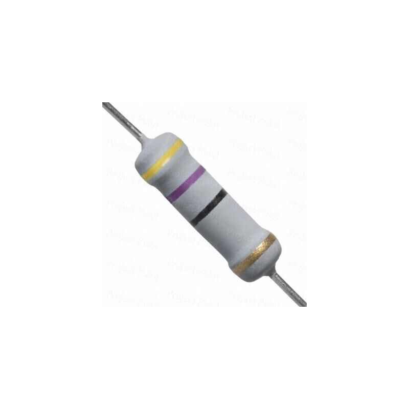 

Resistencia Oxido Metal 47R 2W 5% Medidas 4,2x11mm