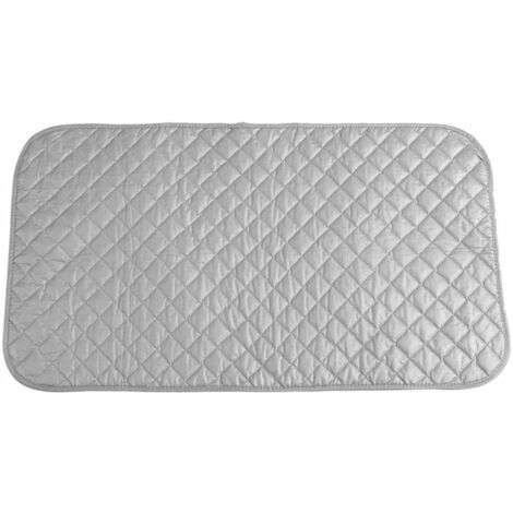 48 85cm tabla de planchar alfombrilla de planchado, alfombrilla de lavandería acolchada gris, tablero de almohadilla resistente al calor para lavadora y secadora, alternativa portátil de manta de hier