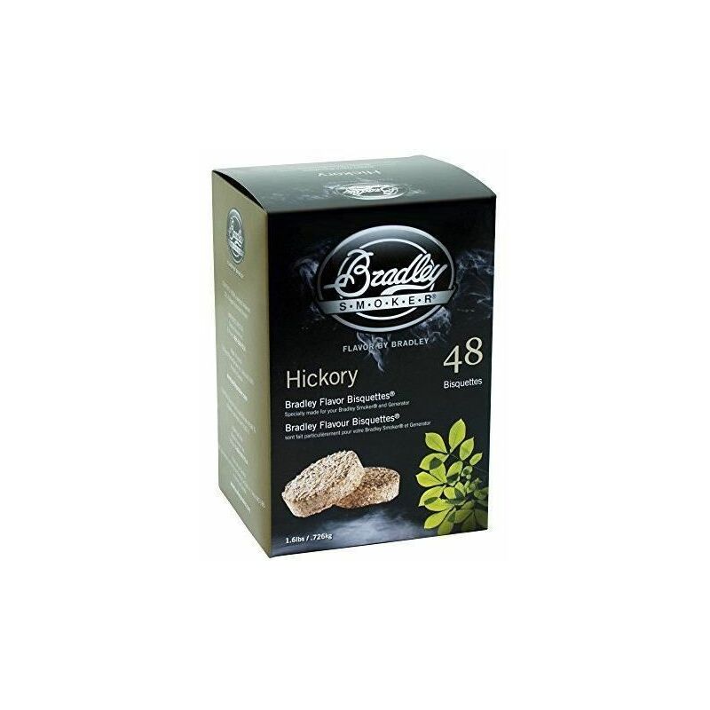 Pack 48 Bisquettes de fumage Bradley Smoker Hickory