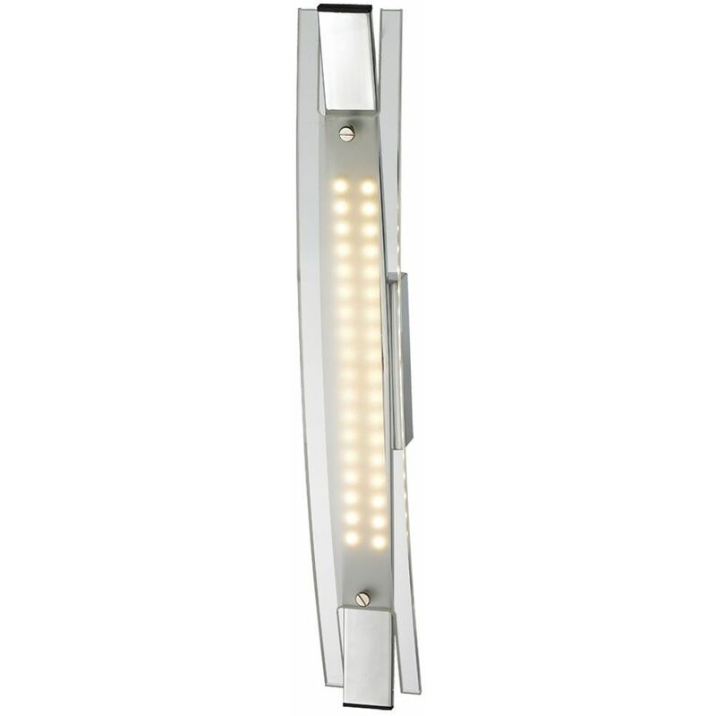 Image of Esto - Lampada da parete a led da 4,8 watt apparecchio illuminazione camera da letto in acrilico cromato Astrum 780092