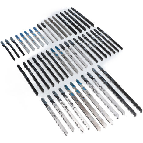 48 Lames de Scie Sabre T Shank pour Découpe Bois et Métal, Lames en Acier Rapide HSS pour Scie à Reciprocation