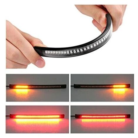 48 LED feu stop pour moto voiture vélo clignotant bande lumineuse avec lumières 12 V