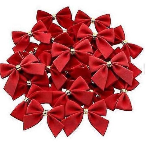 48 nœuds décoratifs pour sapin de Noël