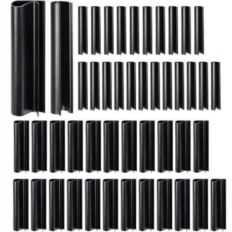 48 Pièces Clips de Fixation pour Couverture de Piscine Lot de Clips Antivents pour Hiver Accessoires de Protection pour Hors Sol et Cadres Métalliques