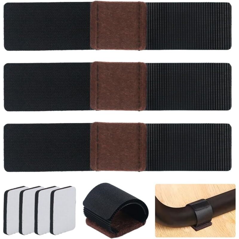 48 Pièces Protection Pied de Chaise Kit, Tampon Patins pour Meubles, Autocollante Coussinets en Feutre pour Meubles, pour Patins Parquet Évite Les