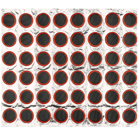 48 Pièces Rustine Vélo Adhésive, Réparation Pneu Crevaison Rapide pour VTT et Vélo de Route - Rond 25mm