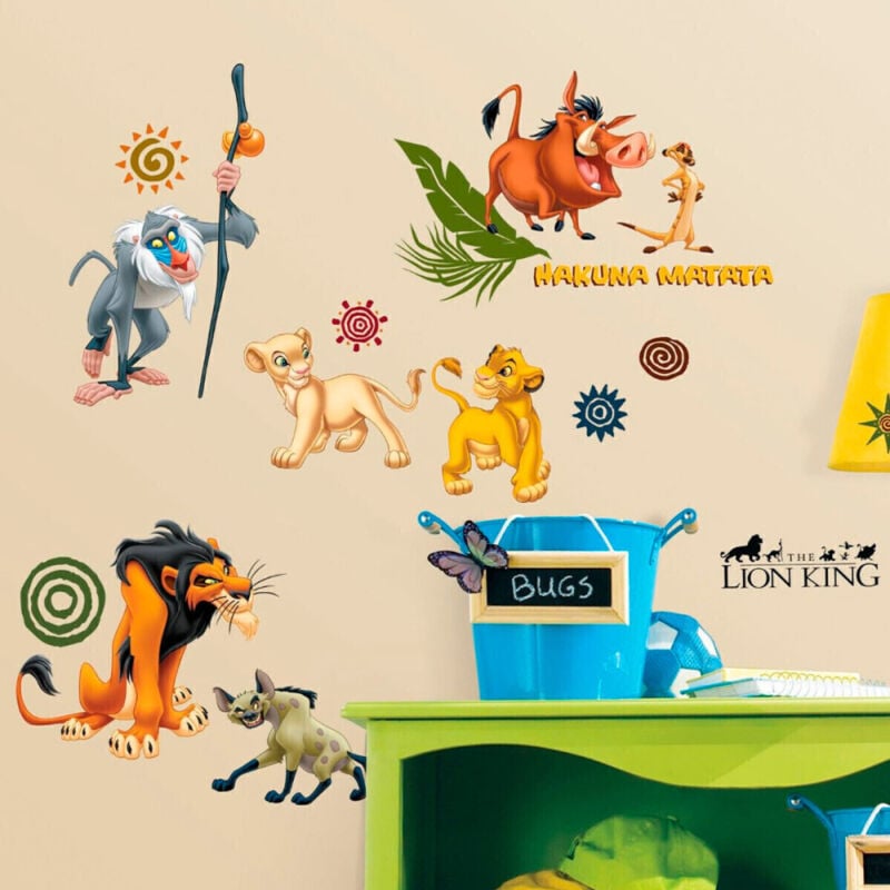 48 Stickers Le Roi Lion Disney
