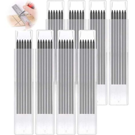 48 Stück 2,8 mm Konstruktionsbleistiftminen, Zimmermannsbleistiftminen, Konstruktionsbleistiftnachfüllungen, Konstruktionsbleistifthalter für Zimmermannsbleistifte, Druckbleistifte (48)