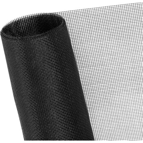 48" x 102" Fliegengitter, Fiberglas-Fliegengitter, Tür-Fliegengitter, Ersatz-Fliegengitter für Fenster und Türen, Terrassen-Fliegengitter - Schwarz