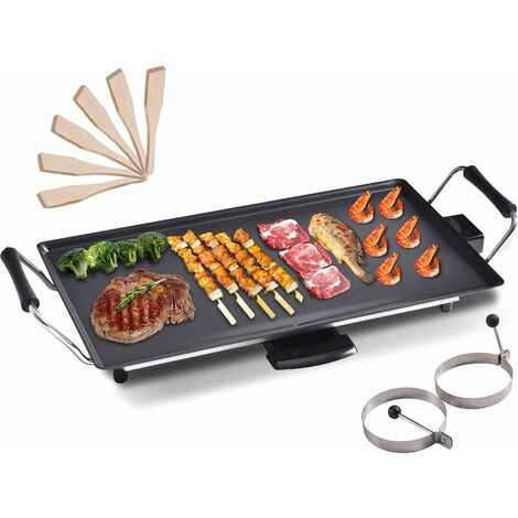 main image of "48 x 27 CM Electric Teppanyaki Table Grill Griddle BBQ Hot PLate Barbecue 2000W"