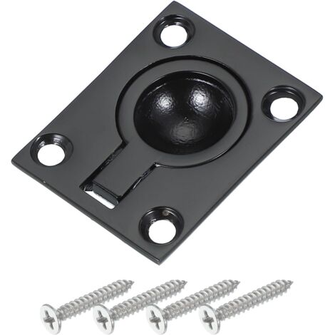 4,8 x 3,8 cm (1-7/8 Zoll x 1-1/2 Zoll) versenkter Griff – Quadratischer Türgriff aus Edelstahl 316, verdeckter Lukenverschluss (Schrauben im Lieferumfang enthalten) – Geeignet für Schifffahrt, Nautik 
