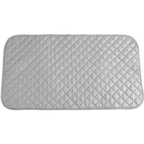 48 x 85cm Couverture de repassage Tapis de repassage à Linge Gris Matelassé Laveuse Sécheuse Résistant à Chaleur épaissie