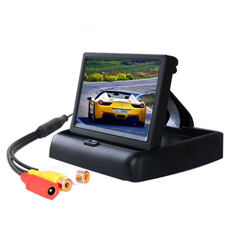 480 Rgb 4.3' Tft Lcd Moniteur Pliable Voiture Écran Couleur Pour Caméra De Recul