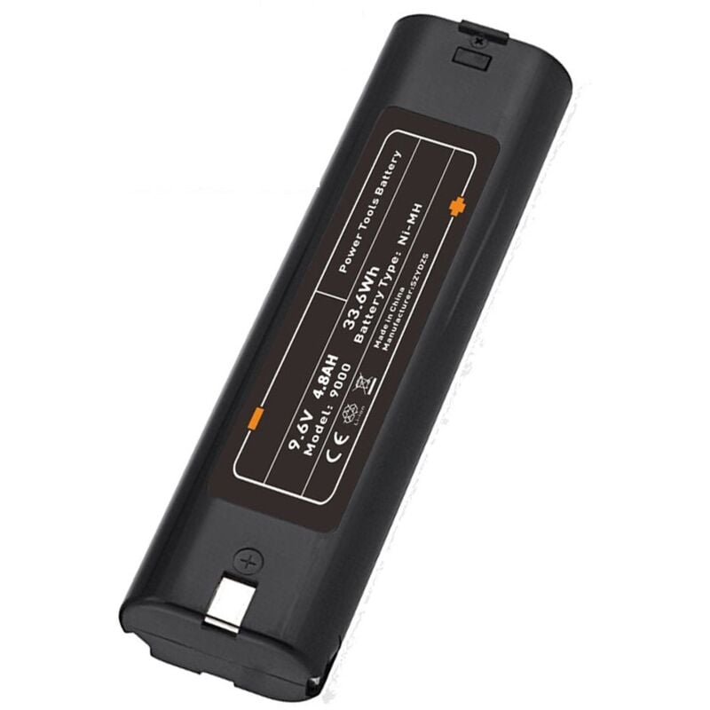 Pdstation - 4800mAh 9.6V Ni-Mh Remplacement de la Batterie pour Makkita 9.6V Batterie 9000 9001 9033 9034 9600 Remplacement