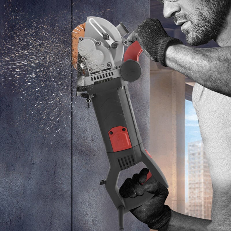 4800w électrique mur rainureuse rainureuse mur de mur avec boîte 133mm avec 5 lames de scie