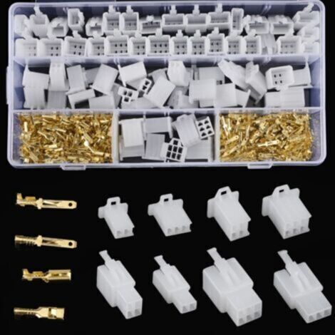 480PCS 2.8mm Automobile Connecteur Kit 2 3 4 6 Broches Automobile Fil Électrique Connecteurs Kit Connecteur Électrique Moto pour Moto Voiture Camion Scooter Bateaux Électrique Instruments