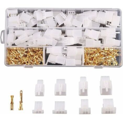 480Pcs 2.8Mm Automobile Connecteur Kit 2 3 4 6 Broches Automobile Fil Électrique Connecteurs Kit Pour Moto Moto Voiture Camion Scooter Bateaux Électrique Instruments
