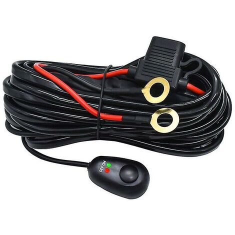 480w 14awg 12v 40a Kabelbaum Relais Loom Kabelsatz Sicherung für Offroad-LED-Arbeitslampe (1 Steuerung 1