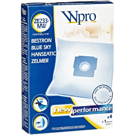 481281718876 SAC ASPIRATEUR ZELMER / 4 SACS + 1 FM