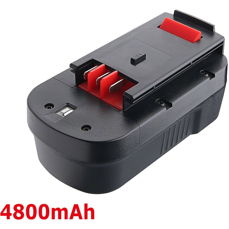 Image of Pdstation - 4.8AH HPB18 HPB18-OPE FSB18 244760-00 18V 18Volt Batterie für Schwarz und Decker