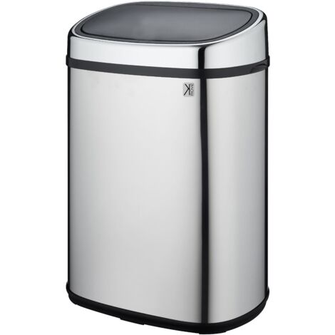 48l edelstahl mülleimer - Kitchen Move - bat-48ls09-b ss