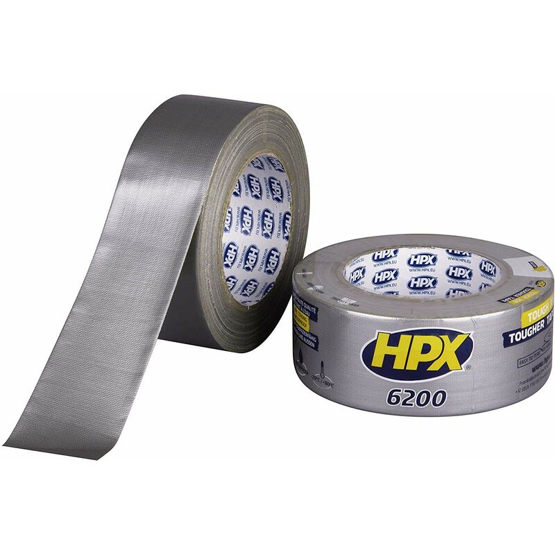 Image of 48mm x 25m nastro di panno adesivo argento HPX 6200 repair tape HPX