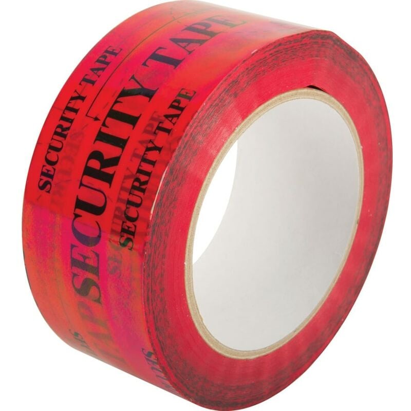 Zoro Select - Tamper Evident Red Security Tape - 48mm x 50m