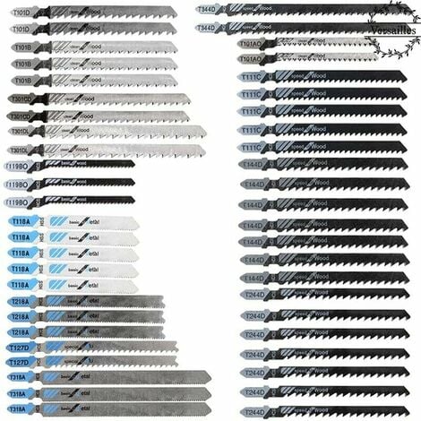 RYOBI - Lot 6 Lames Bois Optimisées ONE+ pour Scie Sauteuse Sans Fil à  Ergot en T - Qualité Menuisier, pour Coupes Droites, Finition, Chantournage  des