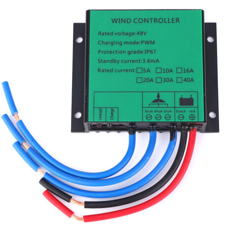 48V 600W 15A Wasserdichter Aluminium-PWM-Solarladeregler mit LED-Anzeige