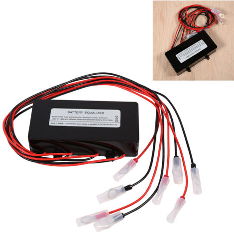 48V HA02 Batteriebalancer für Blei-Säure-Solaranlagen – Schwarz, Verpolungsschutz, 124 mm