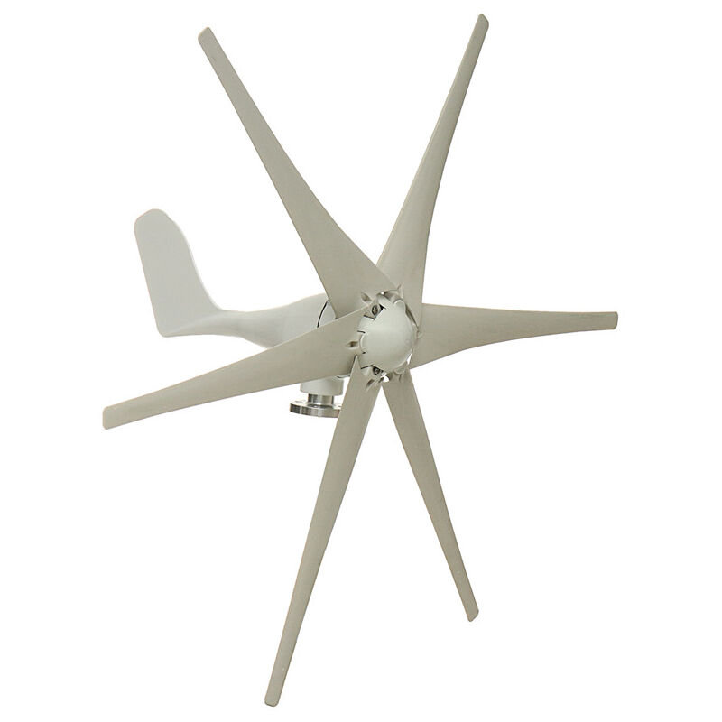 Insma - 48V Éolienne de Jardin 500-800W 6 pales Blanc Générateur d'éolienne (Controleur non inclus)