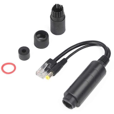 48V vers 12V POE Splitter étanche, câble adaptateur vidéo, module d'alimentation pour caméra IP extérieure