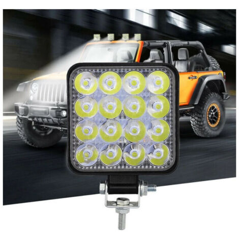 48W Разпръсната Светлина FLOOD ЛЕД 12V 24V LED Диоден Халоген Фар Прожектор Задна Светлина Диодна Лампа
