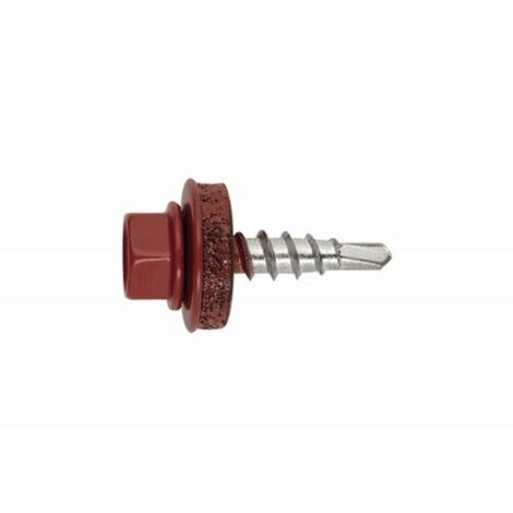 (4.8X19 P14) TORNILLO  UNION CHAPA-MADERA ROJO TEJA FS 3009 (100UDS) - INDEX
