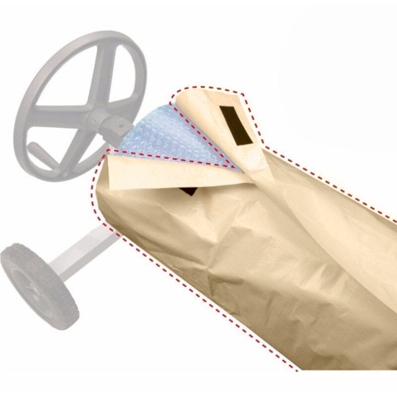 Cyslmuk - 610x96cm Couverture Enrouleur Bâche Piscine en Tissu Imperméable,Couverture de Protection Piscine Extérieur Intérieur