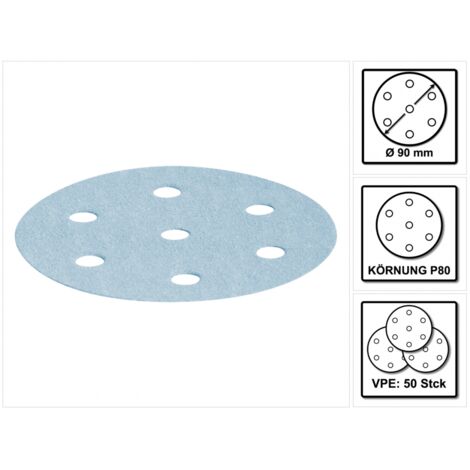 497365 Festool Abrasivos Granat D90 P80 GR/50