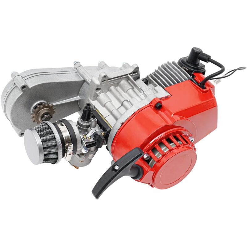 Gojoy - 49cc 2 Temps Moteur Mini Moteur Pocket Bike Moteur Pullstart Carburateur Filtre à Air Tête Dirt Bike Quad Pocket Bike